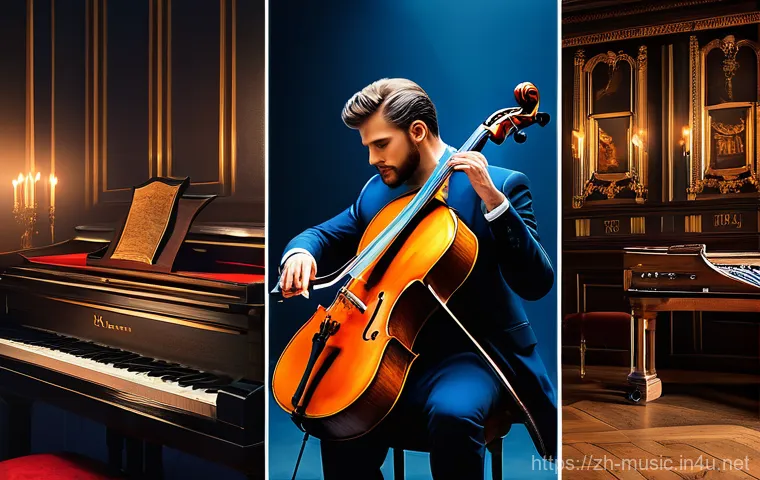 낭만주의 음악 특징 - Here are three detailed image prompts in English, inspired by the characteristics of Romanticism in ...